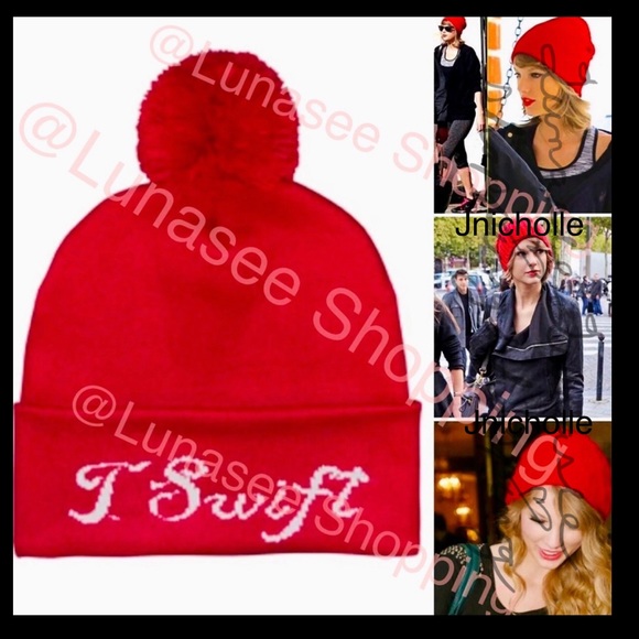 Red Taylor Swift beanie NIB - Picture 4 of 4